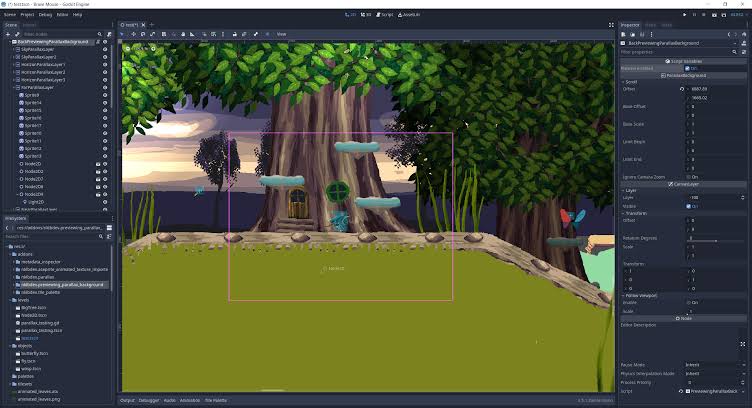 Yelzkizi creating parallax effect with godot: parallax2d setup, infinite backgrounds, and common fixes