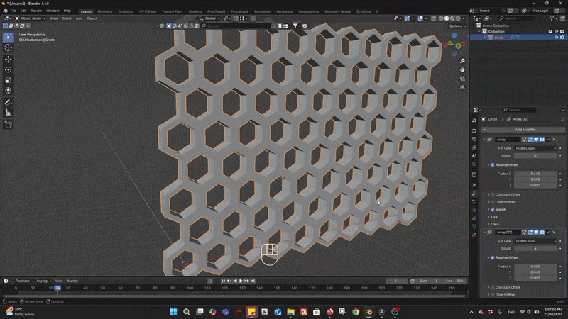 yelzkizi How Create Hexagon Fans Blender: Step-by-Step Hexagon Fan Grill (Honeycomb Fan Cover) Tutorial