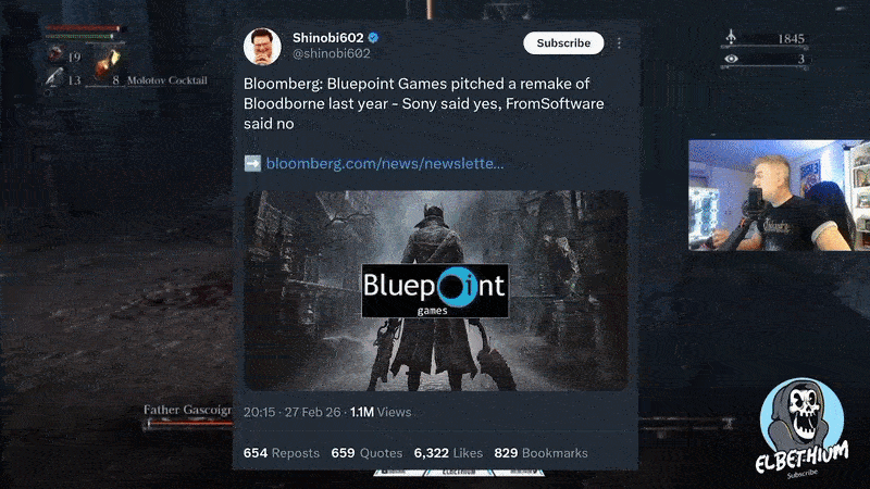 yelzkizi Bloodborne Remake Reportedly Shot Down By FromSoftware As Bluepoint Games Scrambled For Ideas (Bloomberg Report, Bluepoint Shutdown, What Happens Next)