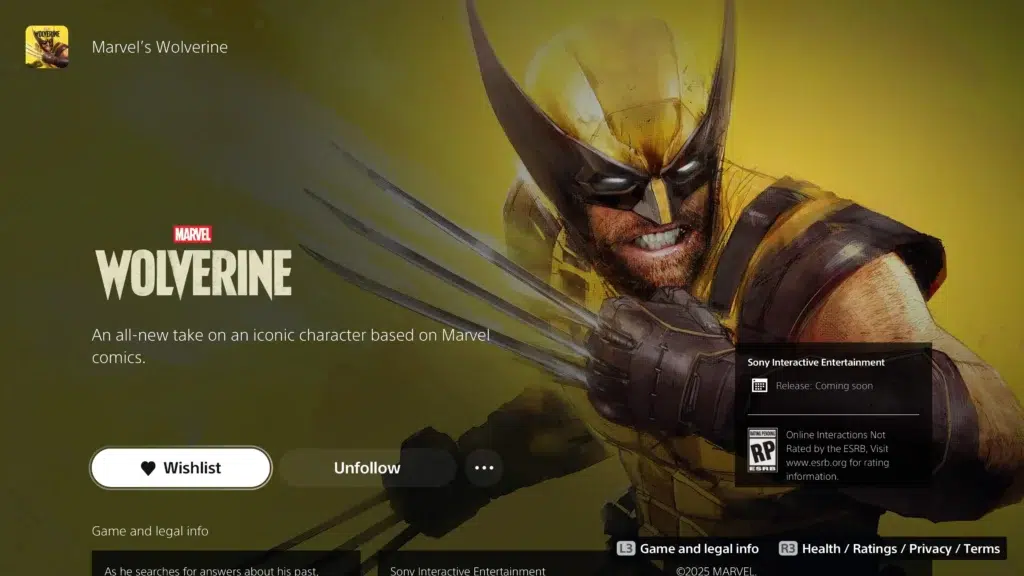 Yelzkizi marvel’s wolverine preorders still waiting on insomniac’s next gameplay reveal as ps5 release approaches