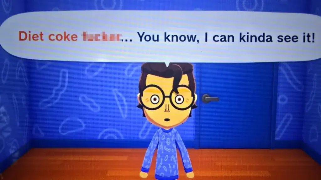 Yelzkizi tomodachi life players can’t believe the game has basically no filter (living the dream demo has no swear filter)