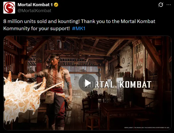 Yelzkizi mortal kombat 1 has sold over 8 million copies: latest sales milestone, timeline, and what’s next