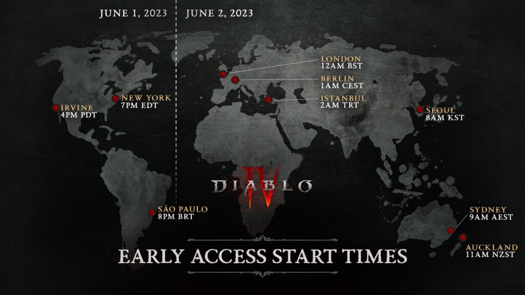 Diablo 4: lord of hatred global release times and details confirmed: launch schedule, preload, patch 3. 0. 0, and season start
