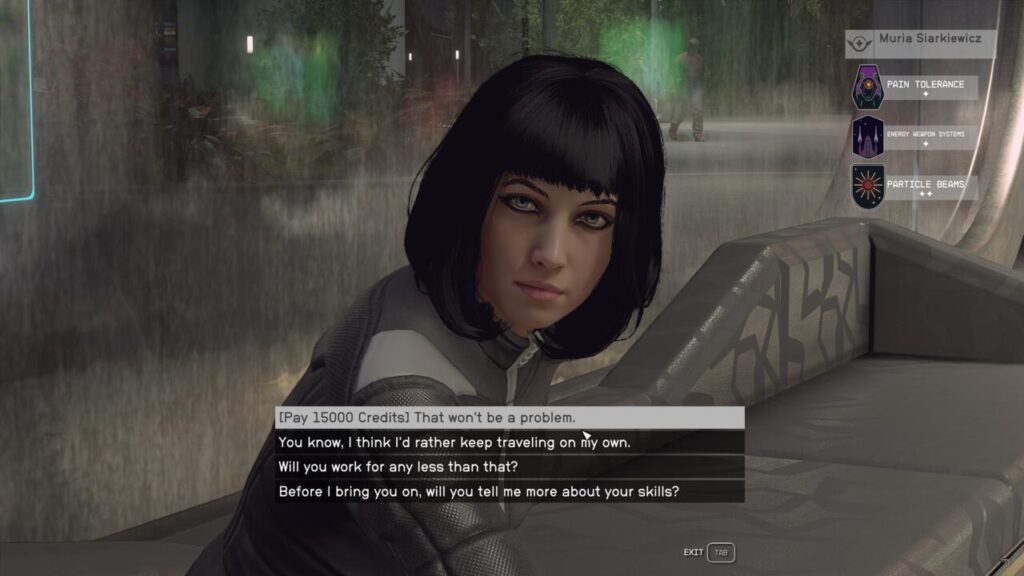 Yelzkizi how to recruit all terran armada crewmates in starfield (delta, roxanne bourreau, muria siarkiewicz)