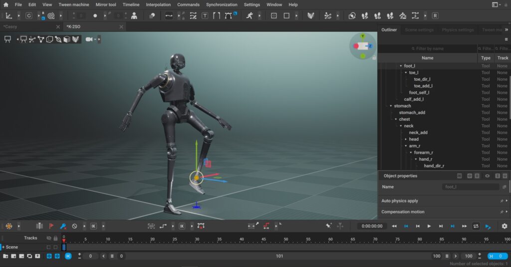 Yelzkizi cascadeur 2026. 1 arrives with rendering engine overhaul: filament rendering, root motion, and unreal live