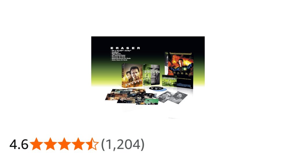 Under-appreciated schwarzenegger action flick eraser is getting a 4k steelbook blu-ray for its 30th anniversary (release date + details)