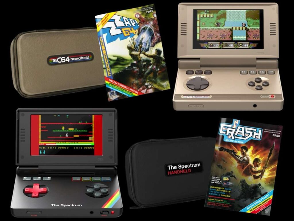 Commodore 64 and zx spectrum clamshell handhelds are coming later this year: price, release date, specs, and built-in games