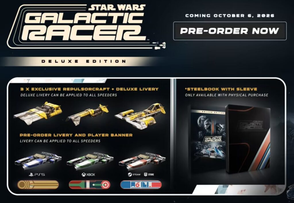 Yelzkizi star wars: galactic racer release date seemingly leaks: steam listing points to october 6, 2026 for the year’s most anticipated sci-fi racer