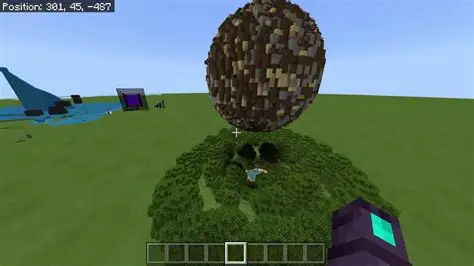Minecraft mod lets you control giant sphere that absorbs blocks