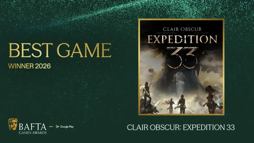 Yelzkizi clair obscur: expedition 33 and dispatch lead bafta games awards 2026 nominations
