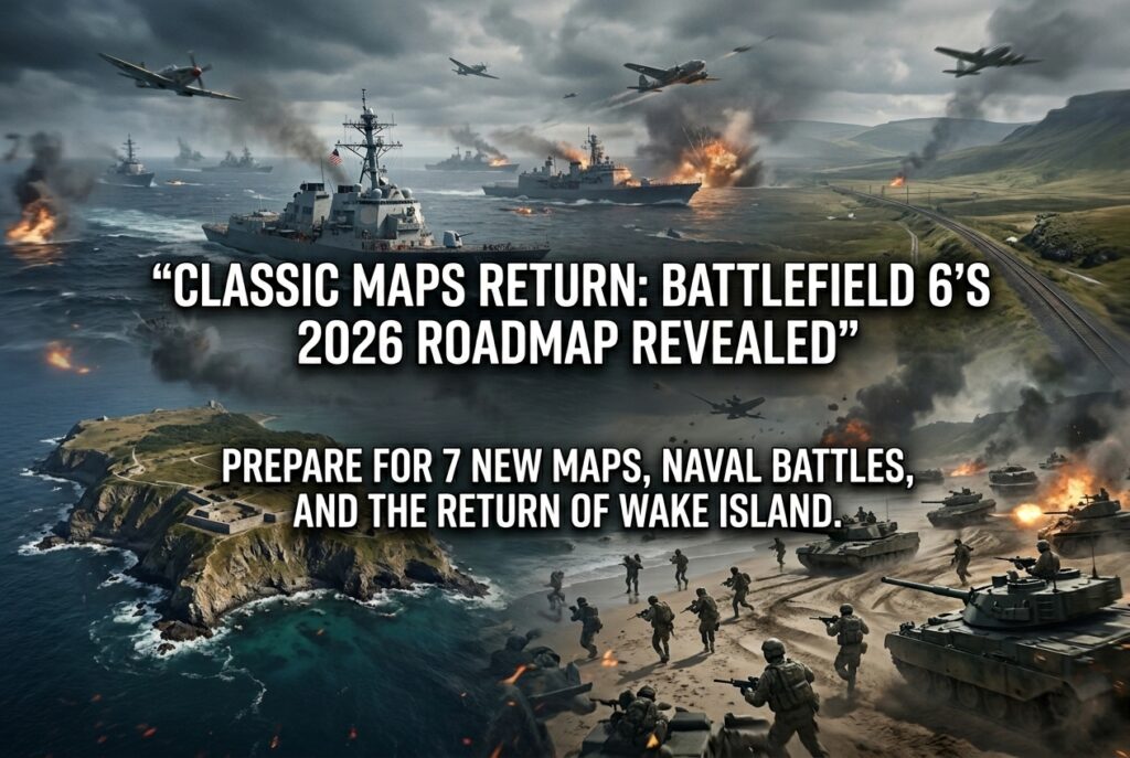 Yelzkizi battlefield 6 2026 roadmap: more maps, “legendary” battlefield 4 & battlefield 3 remakes, and wake island’s return