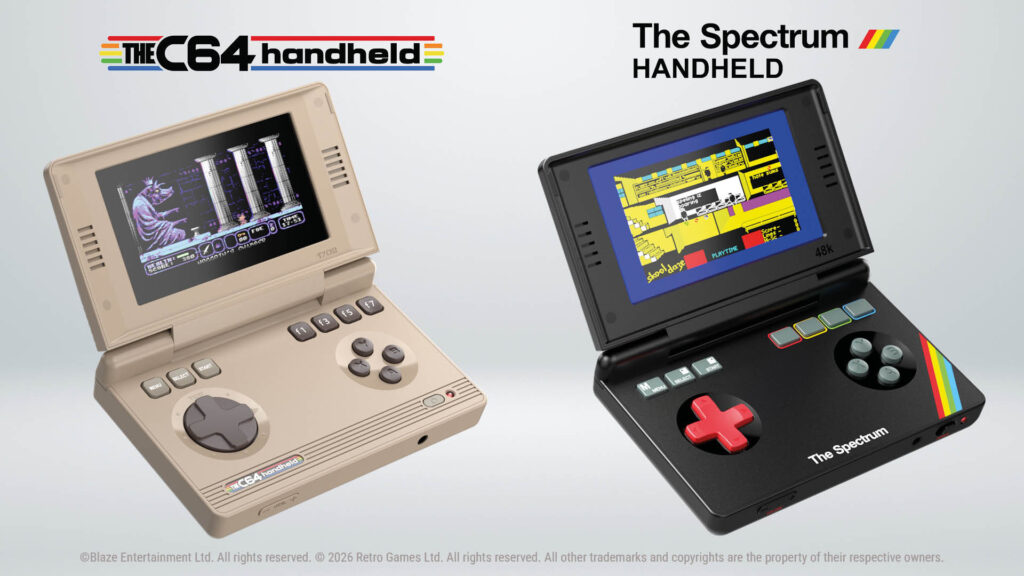 Commodore 64 and zx spectrum clamshell handhelds are coming later this year: price, release date, specs, and built-in games