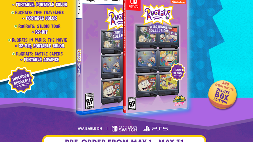 A six-game collection of retro rugrats titles is coming next month: release date, platforms, and full game list