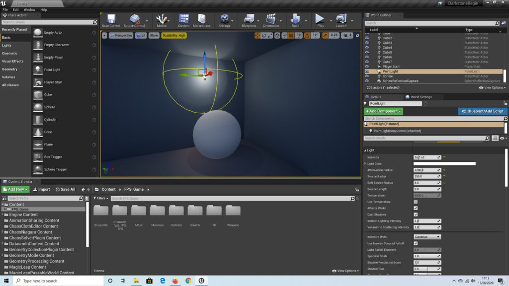 Yelzkizi soft warm shadows in unreal engine using simple math (ue5)