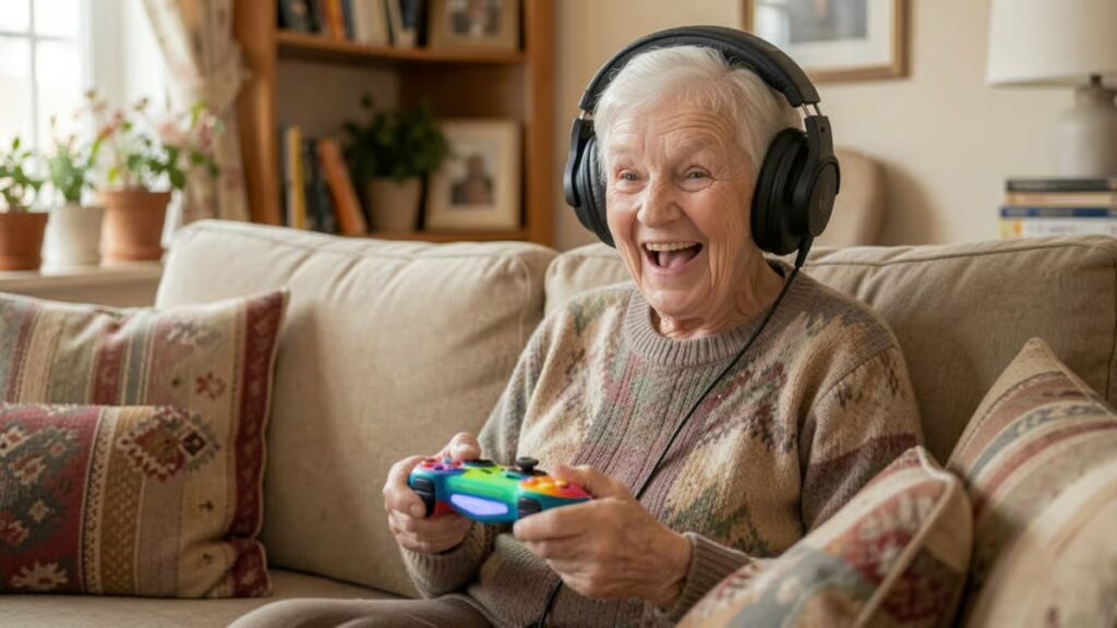 A 91 year old woman who received a wellness check from police was just busy gaming — the viral story explained