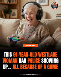 A 91 year old woman who received a wellness check from police was just busy gaming — the viral story explained