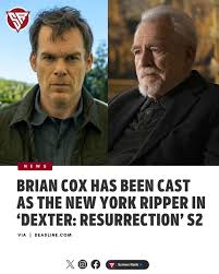 Yelzkizi brian cox joins cast of dexter: resurrection season 2 as the new york ripper