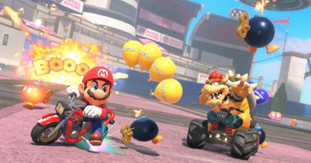Yelzkizi mario kart world update 1. 6. 0 adds bob-omb blast battle mode, balance changes, and bug fixes
