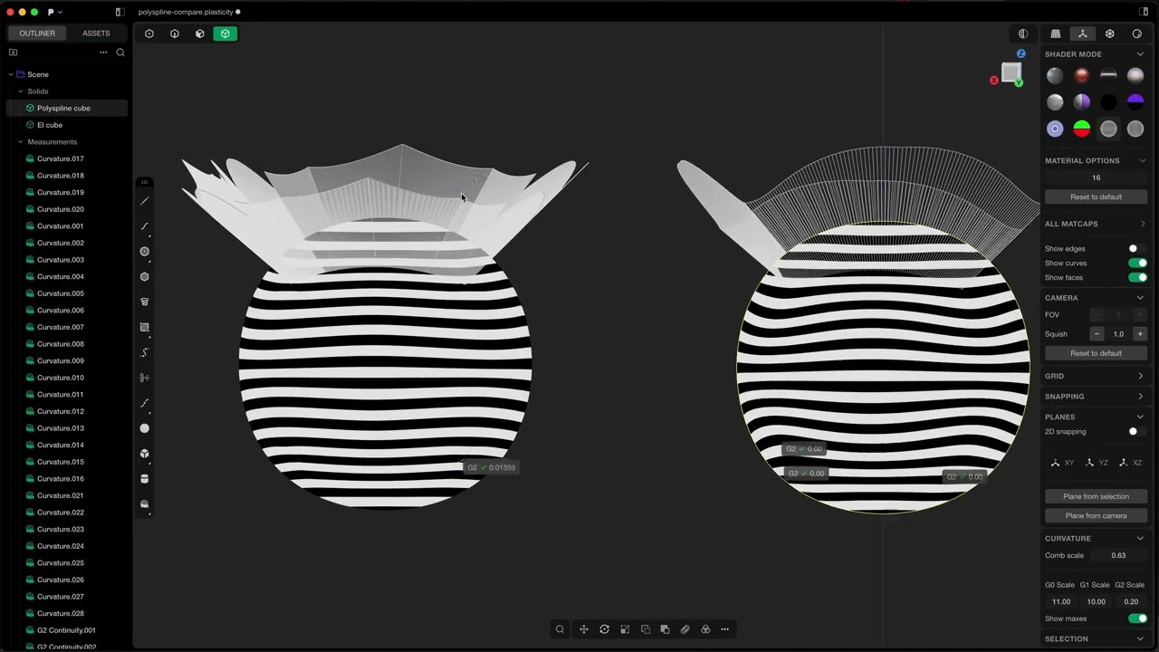 Plasticity 2026. 1 adds new commands & improves old ones: polysplines, slot, and hidden line export