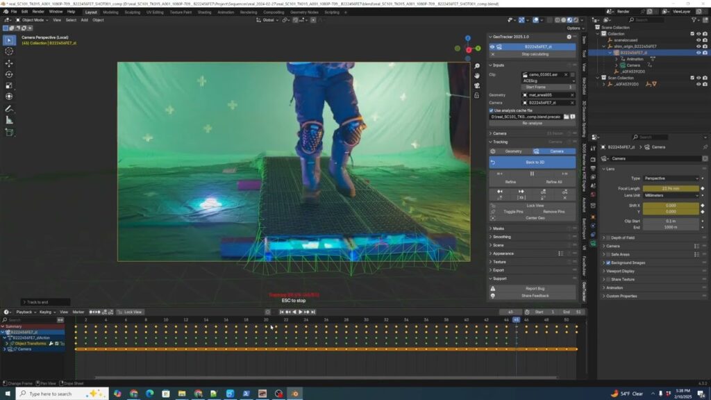Keentools releases geotracker for houdini in open beta: geometry-based object and camera tracking inside houdini