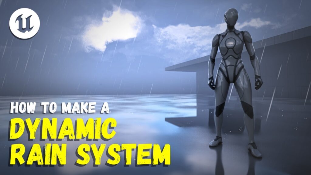 Yelzkizi how to create a dynamic rain system - unreal engine 5 (niagara rain, splashes, and global wetness)