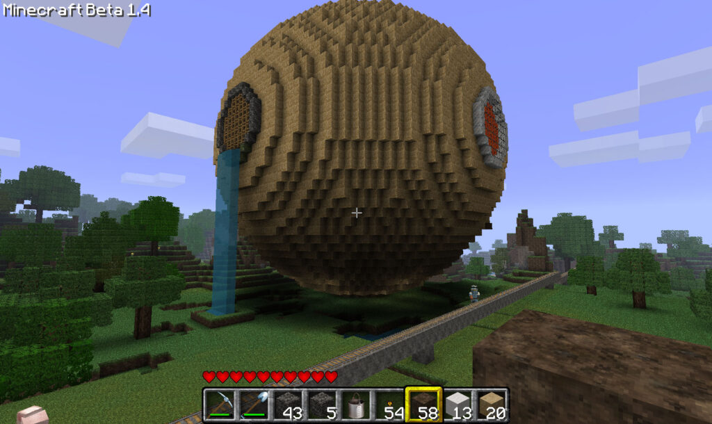 Minecraft mod lets you control giant sphere that absorbs blocks
