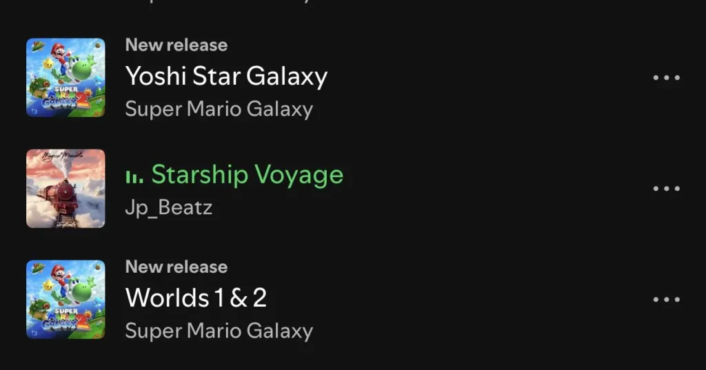Yelzkizi nintendo finally puts super mario galaxy music on spotify: official playlist has 130 tracks (galaxy 1 + galaxy 2)