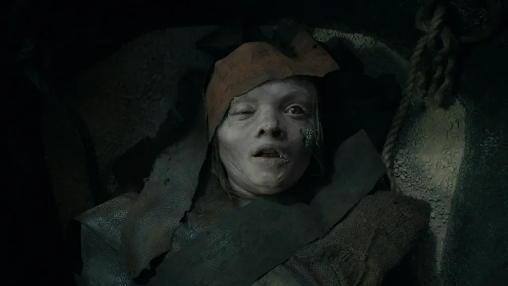 Yelzkizi evil dead rise star lily sullivan has a sneaky (and extremely gross) cameo in lee cronin’s the mummy (2026)