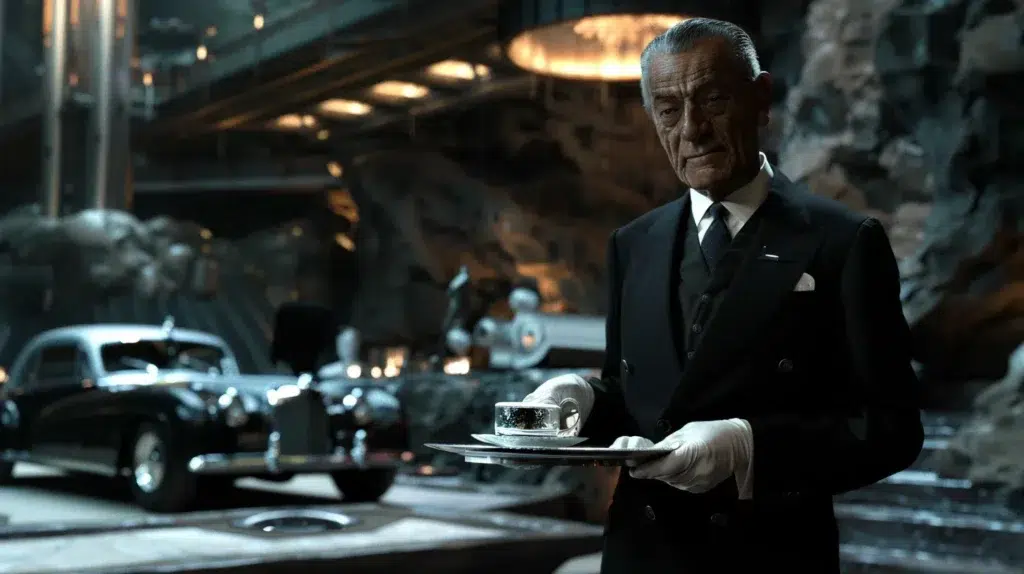 Works out schedule so he can reprise his role as alfred for the batman part ii and make lord of the rings: the hunt for gollum