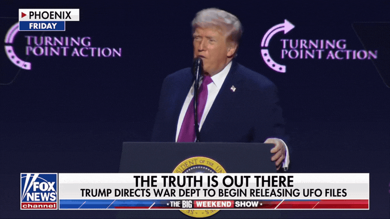 Yelzkizi Trump Teases ‘Very Interesting’ UFO Documents Release