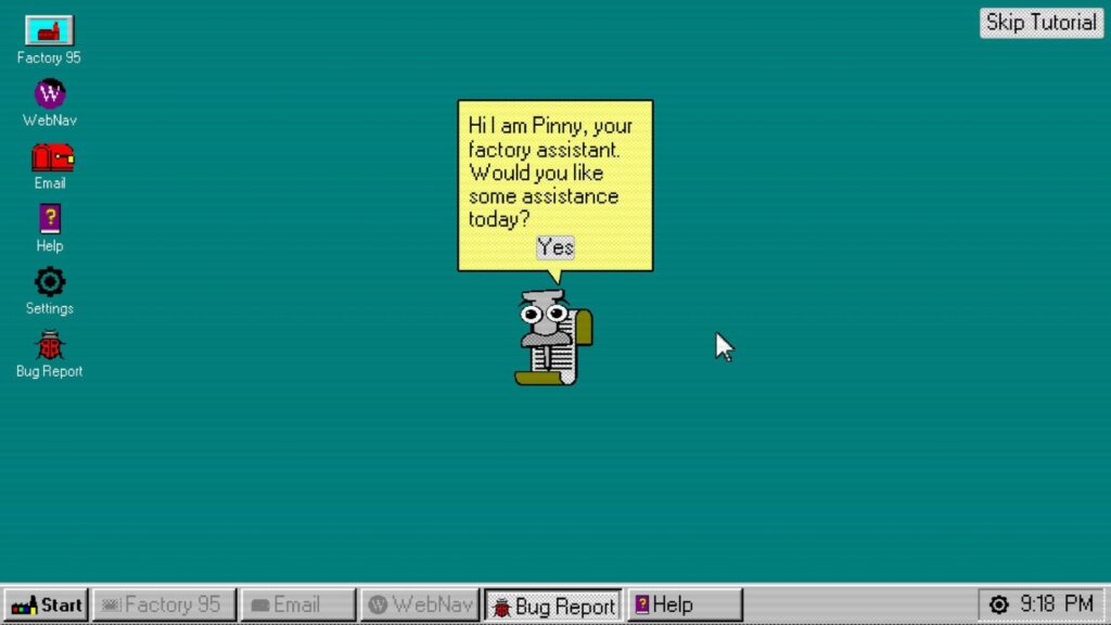 Macrobit interactive releases factory 95: a windows 95 powerpoint automation game