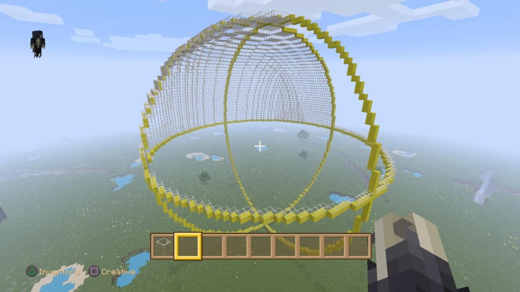 Minecraft mod lets you control giant sphere that absorbs blocks