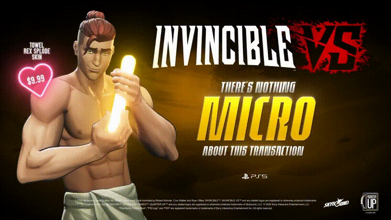 yelzkizi Invincible VS – Official Rex Splode Towel Skin Trailer: Price, How to Get the DLC, What’s Included, and Fan Reaction to the “Not Micro” Cosmetic