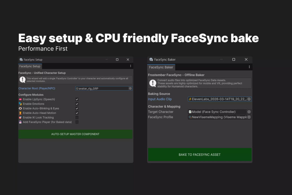 Yelzkizi facesync brings audio-driven facial animation and real-time lip sync to unity for games, vr, and vtubers