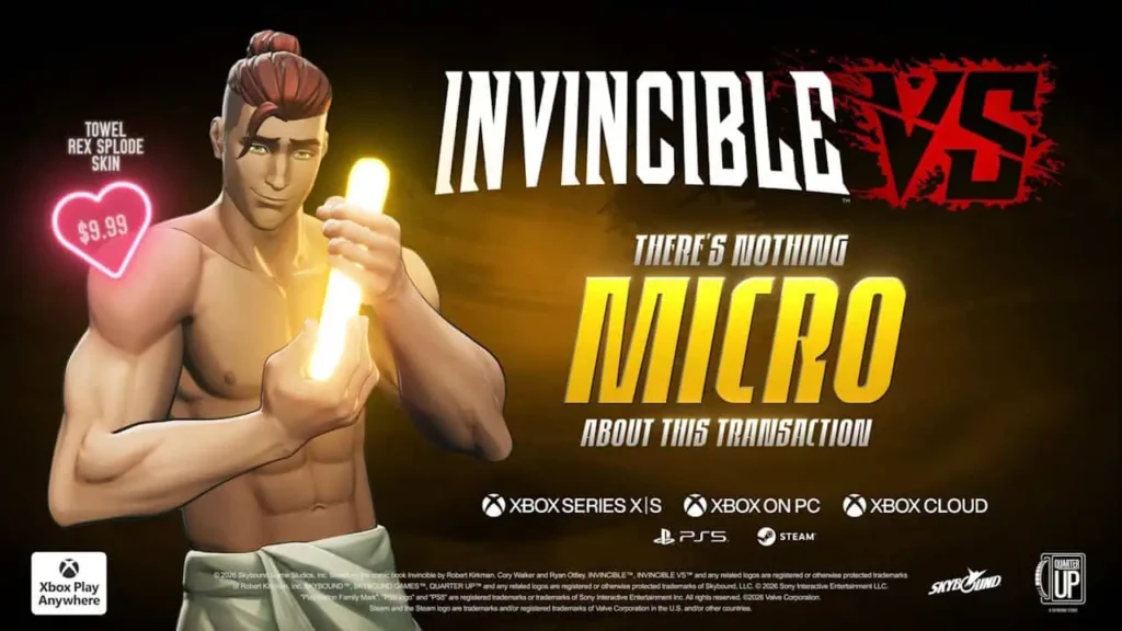 Yelzkizi invincible vs – official rex splode towel skin trailer: price, how to get the dlc, what’s included, and fan reaction to the “not micro” cosmetic
