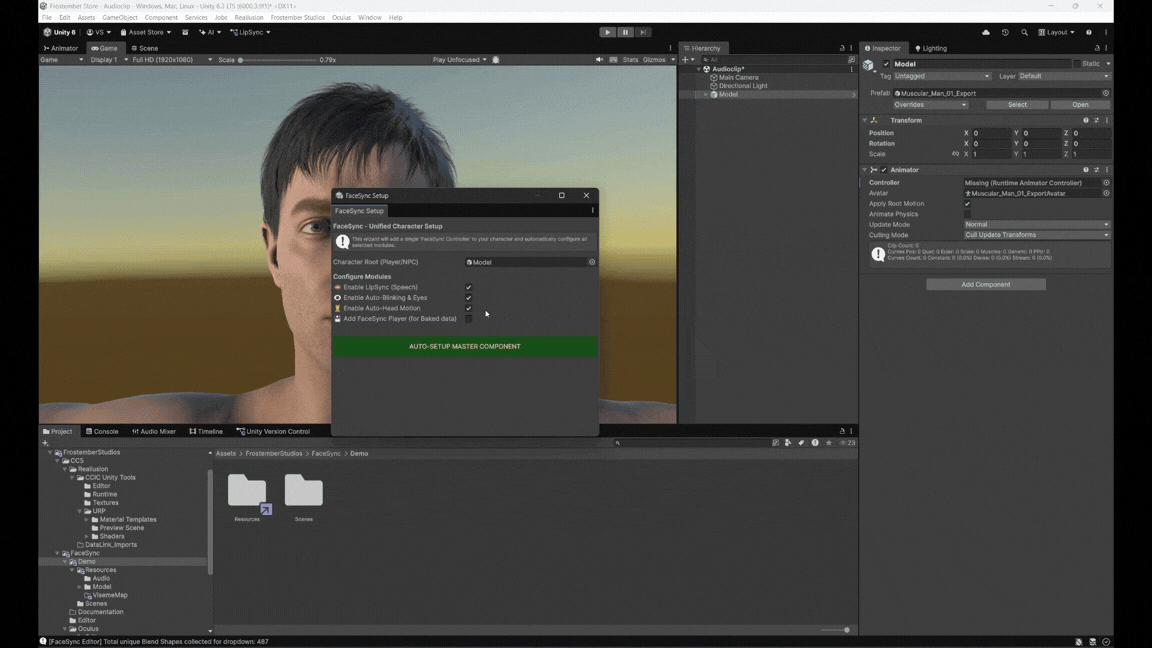 Yelzkizi FaceSync Brings Audio-Driven Facial Animation and Real-Time Lip Sync to Unity for Games, VR, and VTubers