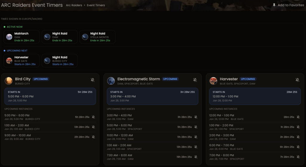 Arc Raiders Event Timers and Trackers Guide (2026): Best Tools, Reset Times, and Live Event Schedules