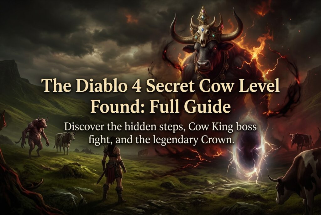 Diablo 4’s Cow Level Found at Last: How to Unlock the Secret Portal and Earn the Cow King’s Crown Mythic Unique